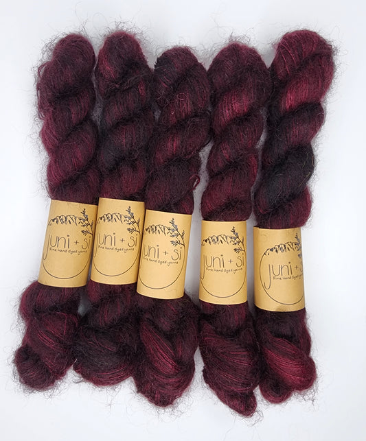 One Hit Wonder Burgundy Mohair