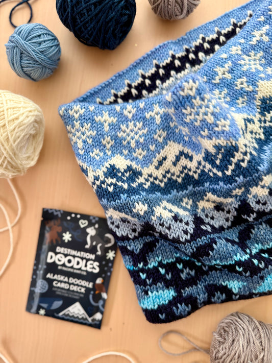 Alaska Doodle Reversible Cowl Kit